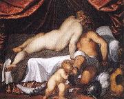 PALMA GIOVANE Mars and Venus oil painting on canvas